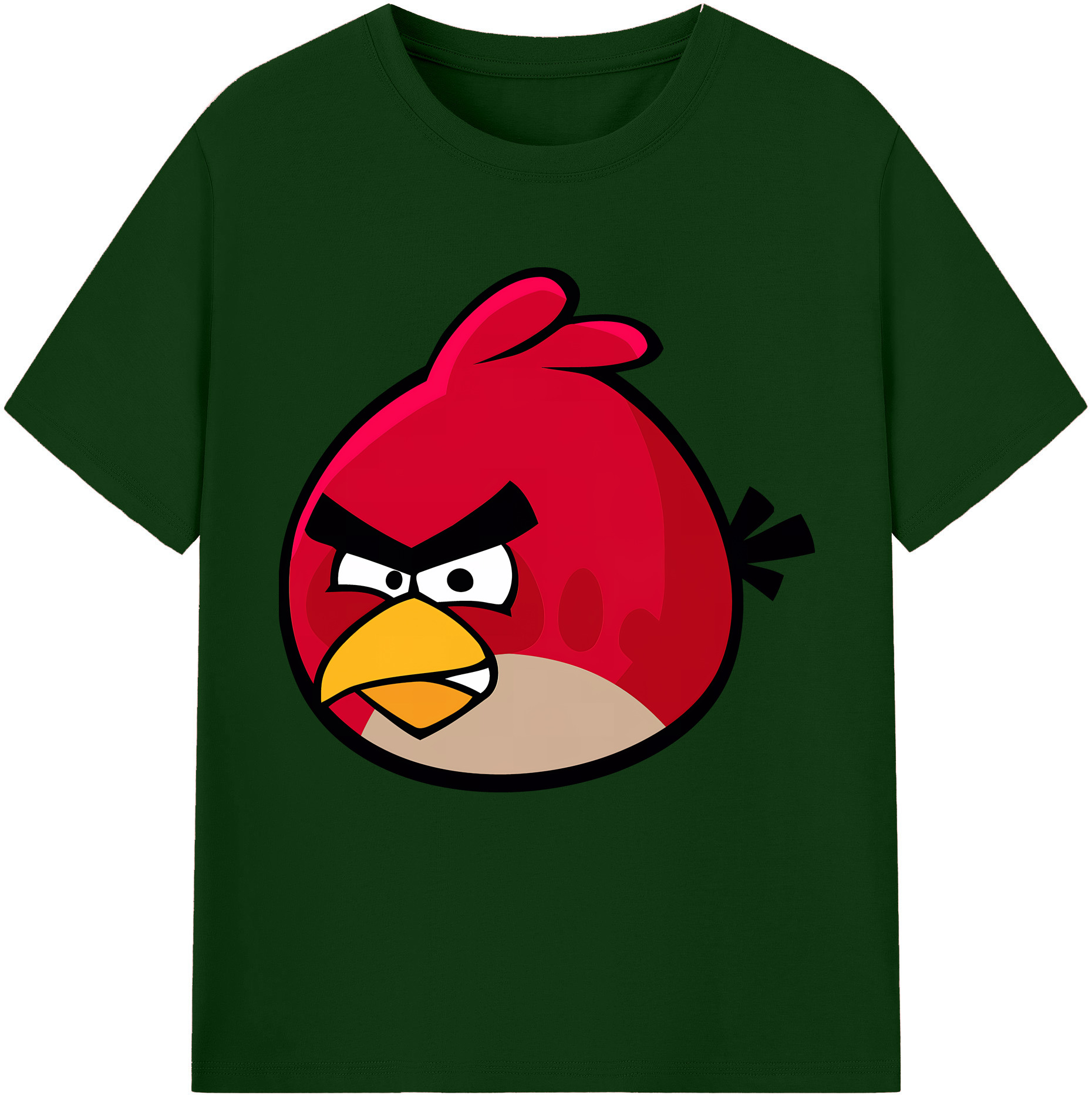 （画像用） Angry Birds アングリーバード 綿100％半袖Tシャツ（フロントプリント）